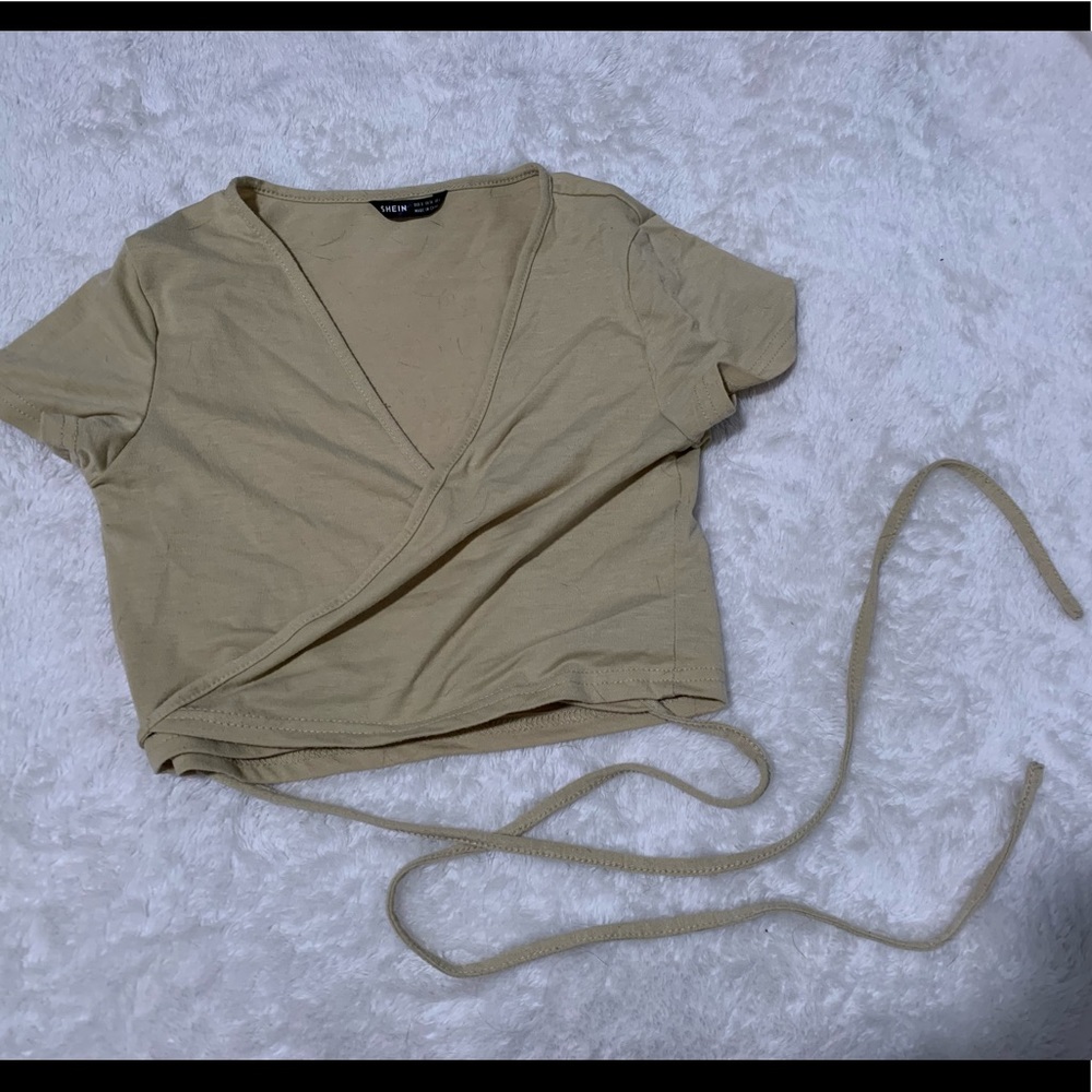 SHEIN wrap top